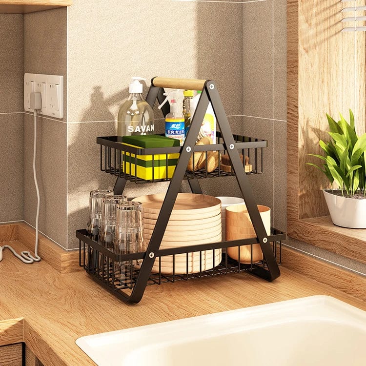 Sleek and Practical: Metal Sponge Kitchen Storage Holders & Racks Accessories