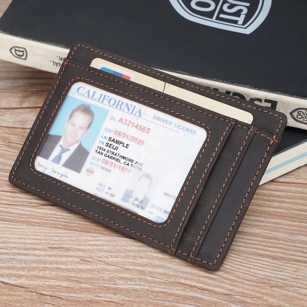 Modern Minimalism: RFID Front Pocket Wallet - Genuine Leather for the Modern Man