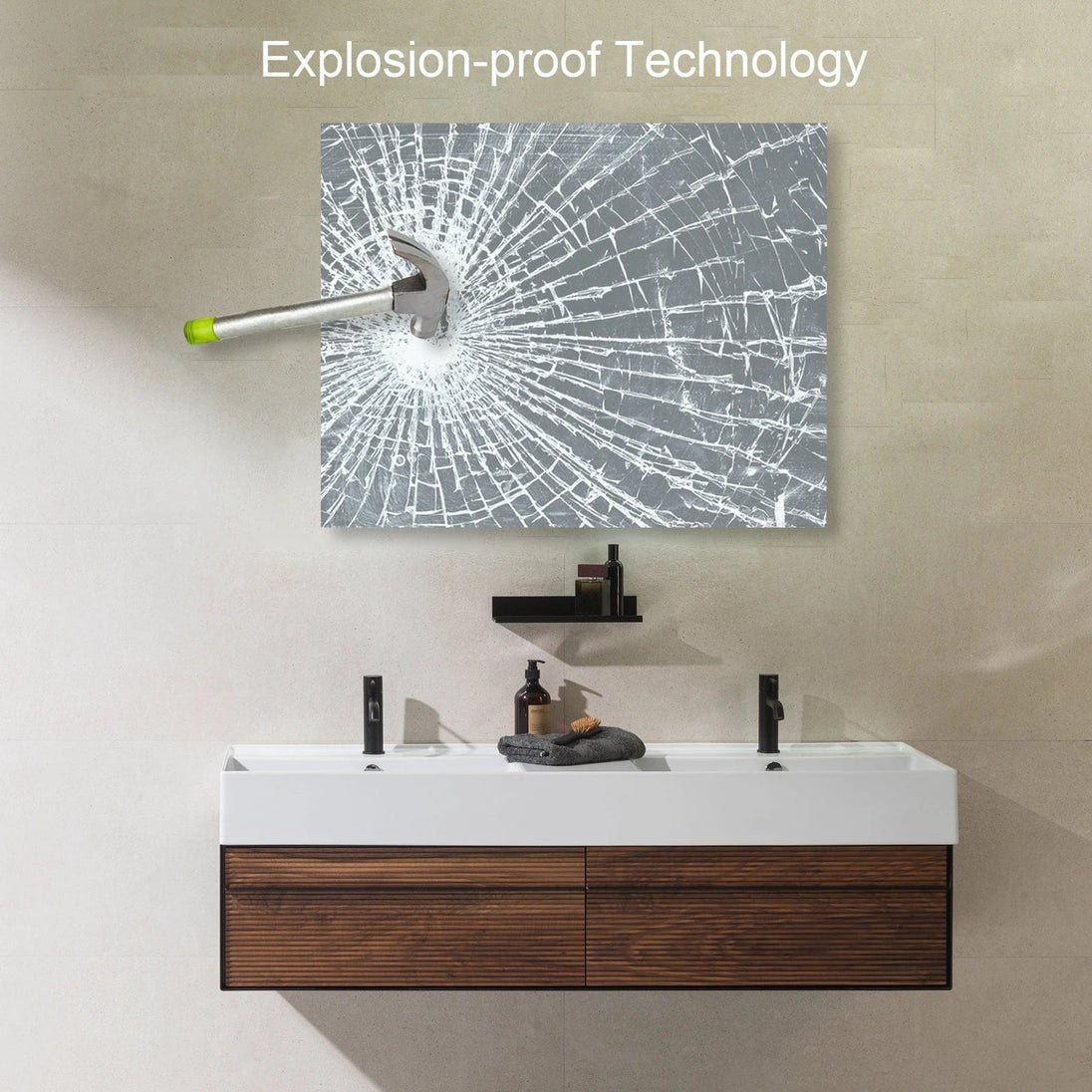 Smart Sophistication: LED Backlit Illuminated Bathroom Mirror for a Modern Bath Space