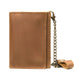 Retro Revival: Genuine Leather Slim Wallet with RFID Blocking and Zipper Pocket