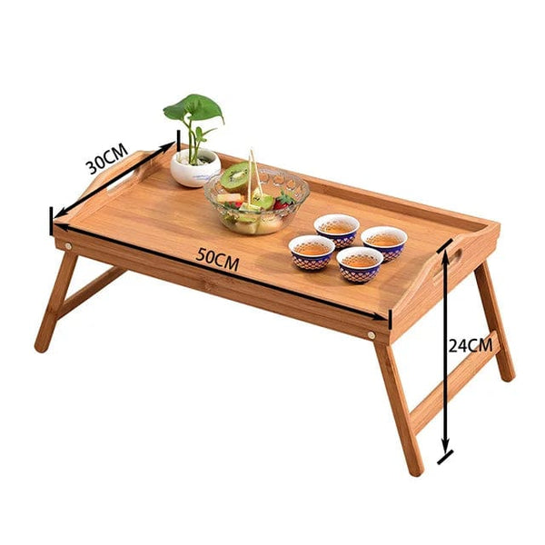 Nature's Elegance: Dinner Food Bamboo Serving Tray for Tea, Coffee, and Breakfast