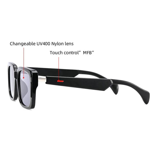 Smart Glasses with Touch Control: Audio Bluetooth Music Sunglasses for Women and Men