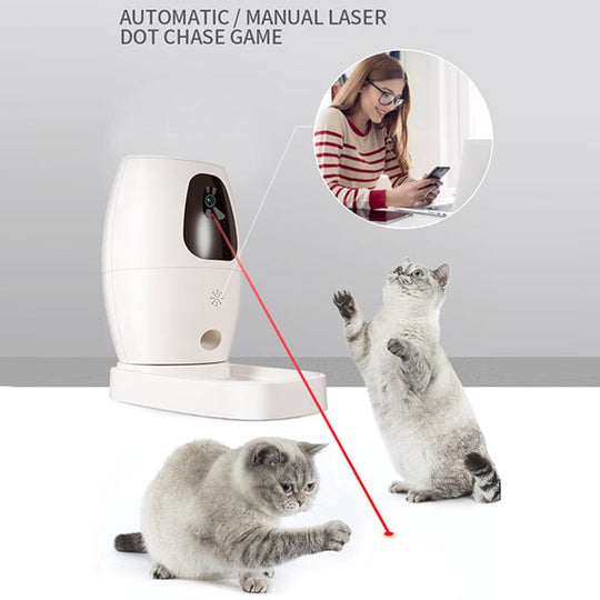 WiFi Pet Camera Stay Connected with Your Pets: and Smart Automatic Pet Feeder with Audio