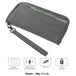 Smart airtag wallet rfid blocking key chain wallet travel passport organizer zipper case cards wallets