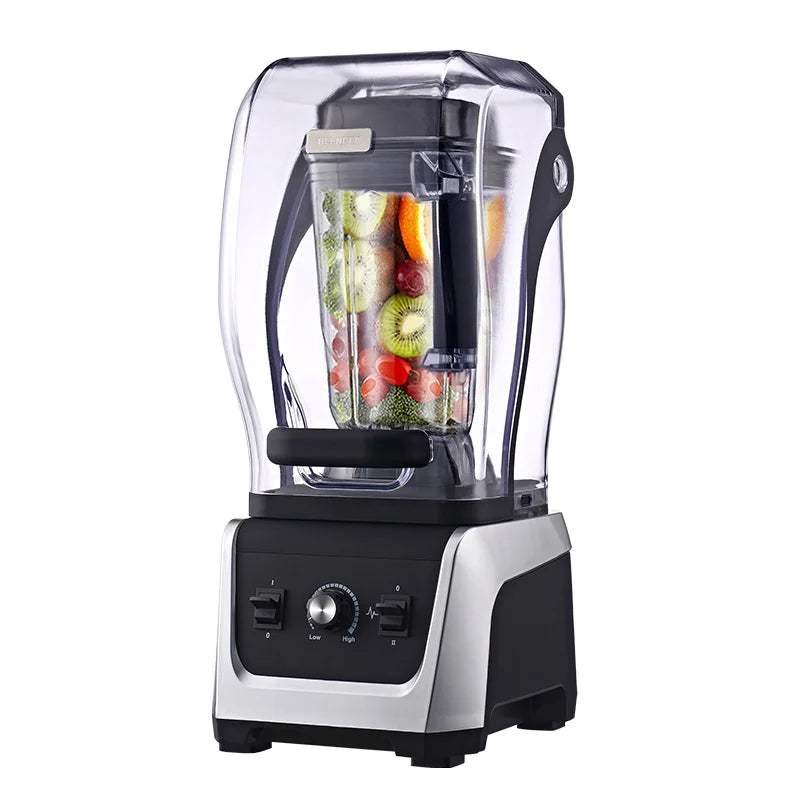 Soundproof Blender - Heavy-Duty Electric Blender with Sound Cover for Large Tasks