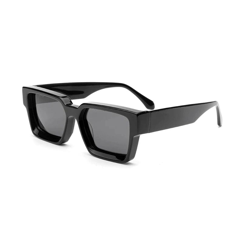 Funky Square Luxury Sunglasses with Thick Acetate Frame - Fashion-forward Eyewear