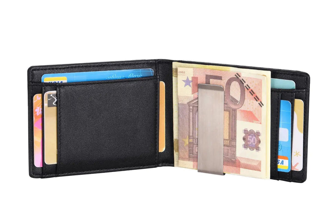 Promote with Purpose: Business Leather Wallet with RFID Block - The Gift of Security and Style.