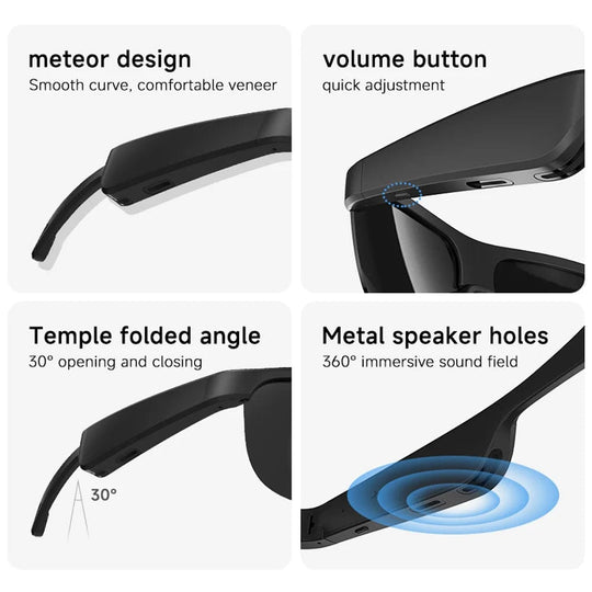 Wireless Headphones BT 5.0 Sunglasses: Smart Glasses for Outdoor Sports and Calls