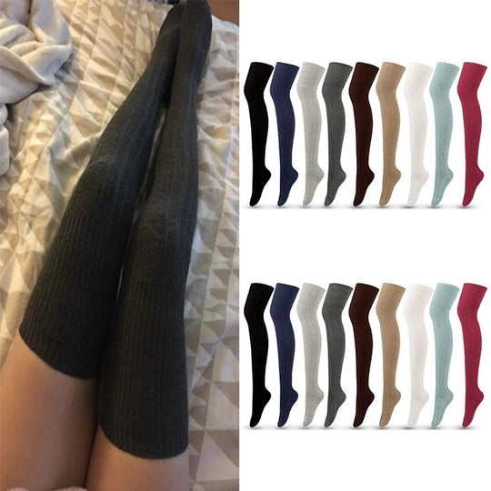 Sassy and Stylish: Fashion Meets Comfort with Our Women's Over-The-Knee Socks