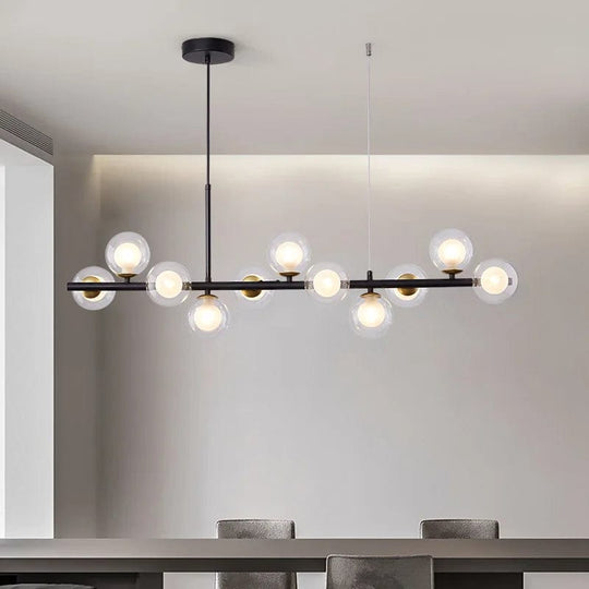 Stylish Illumination: Hanging Pendant Lamp - LED Chandelier for Kitchen, Living Room, and Dining Hall