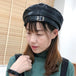 Modern Elegance: Japanese Simple Net Red Painter Hat - A Fashionable Beret for Men