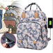 Good Quality Baby Nappy Bag Waterproof Mommy Backpack With USB Charger Mommy Baby Bag With Changing Bed Diapers Bag With Hook