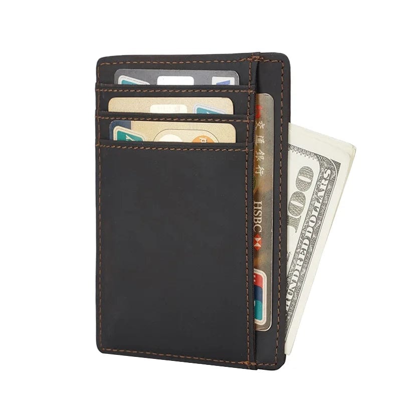 Modern Minimalism: RFID Front Pocket Wallet - Genuine Leather for the Modern Man