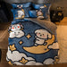 Polyester Velvet Fleece Embroidery Bedding Set for King Size Comfort