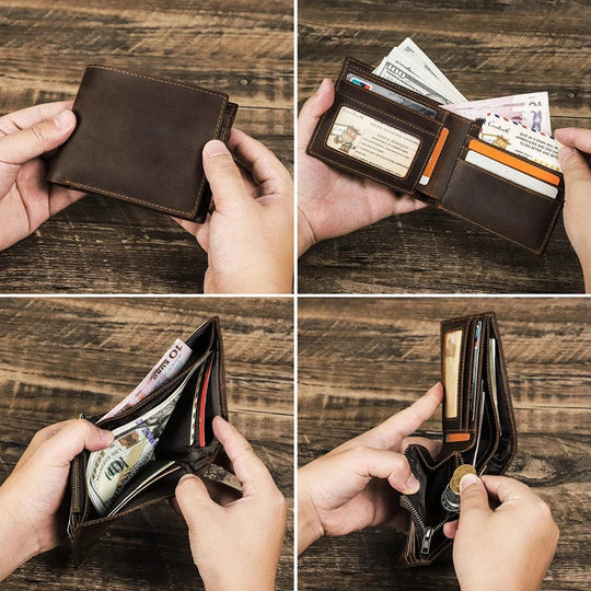 Tailored Elegance: Custom Men's Slim Wallet – A Statement of Luxury and Practicality
