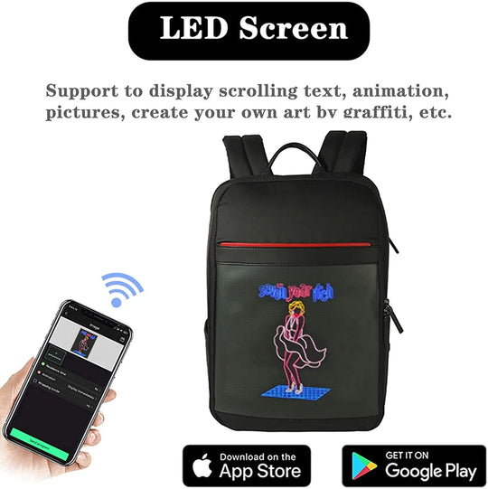 Bluetooth Smart LED Backpack - Your Dynamic Mobile Billboard
