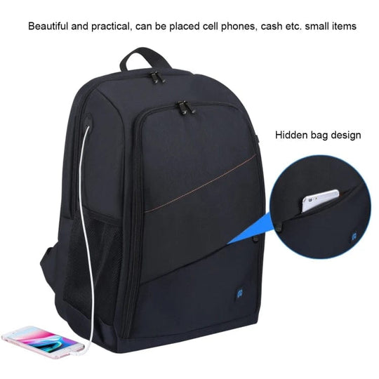 Ultimate Protection: Dual Shoulders Camera Bag with Rain Cover for On-the-Go Creativity