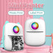 Instant Prints Anywhere: Digital Photo Thermal Label Printer – Your Portable Printing Companion