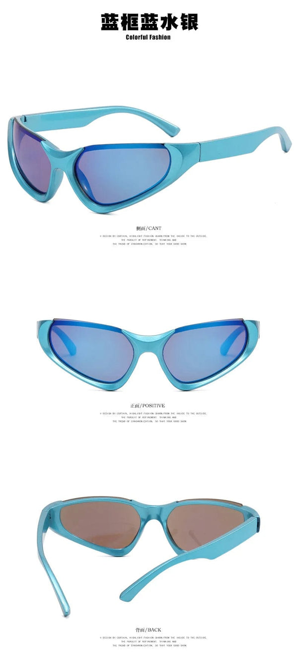 Hot Sell Trendsetting Ladies Punk Sunglasses with UV400 Protection