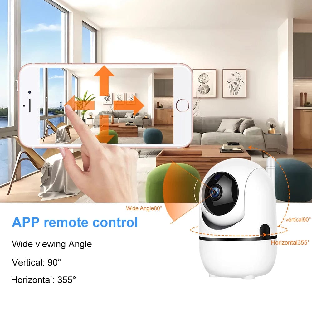 FHD 1080P WiFi Pet/Baby Monitoring Camera: Smart Tracking IP Surveillance