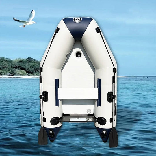 Solar Marine 2 Person 2.3M High Speed Kayak Inflatable Assault Boat Luxury Yacht Air Deck Floor for Water Play Entertainment