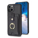 BF27 Metal Ring Card Bag Holder Phone Case For iPhone X/XR/SE/7/8/11/12/13/14/Pro Max/Plus Smart Phone Case