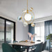 Glass Moon Pendant Ceiling Lamp - Modern Chandeliers for a Creative Living Space