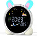 Kids Alarm Clock with 7 Colors Changing Night Light - Small LED Digital Desk Clock