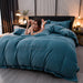 Luxury Redefined: Quality Flannel Thickening Warm Duvet Bedding Set with Custom Embroidery