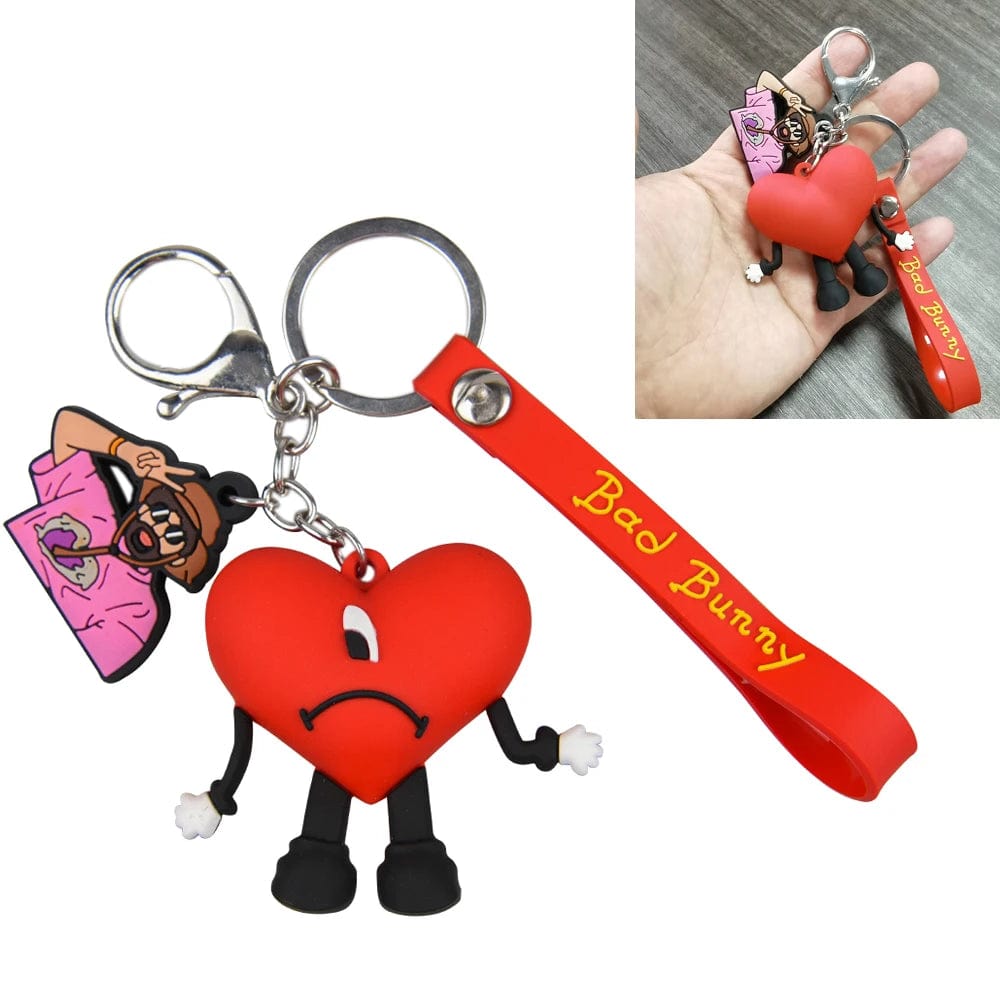 Promote with Style: 3D Soft PVC Rubber Keychains - Featuring Bad Bunny