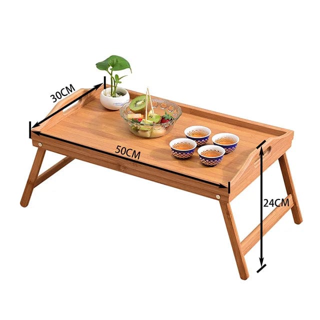 Nature's Elegance: Dinner Food Bamboo Serving Tray for Tea, Coffee, and Breakfast