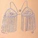 Sexy Shiny Rhinestone Bra Thong Set - Body Chains Lingerie Jewelry for Women