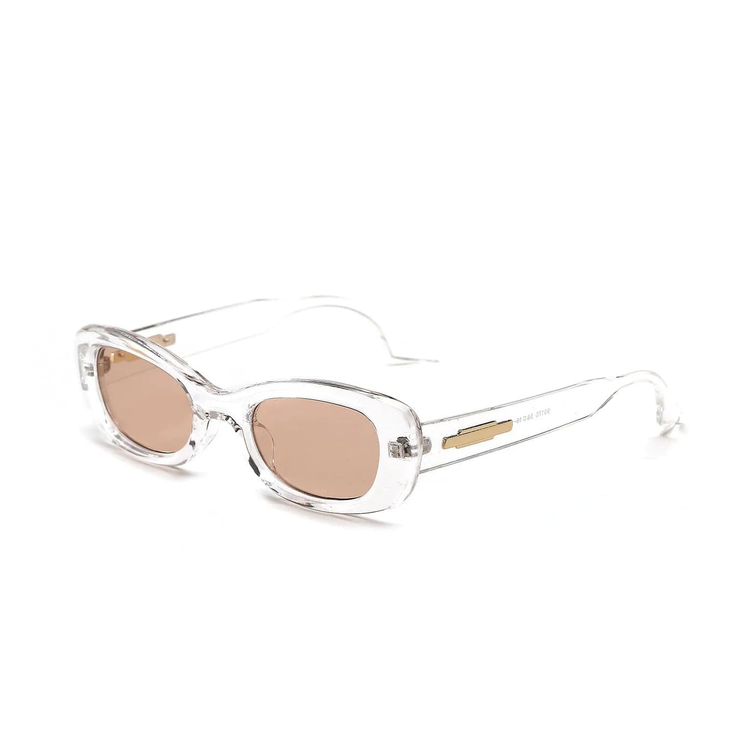 Oval Sunglasses - Retro Small Sun Glasses for Women with Candy-Colored Lenses