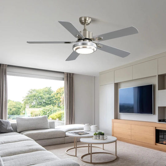 Remote-Controlled 110V AC Ceiling Fan with Light – A Stylish Upgrade for Any Room