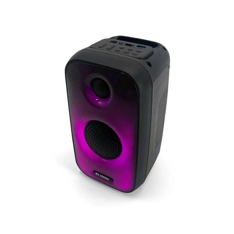 MS-2601BT: Compact Subwoofer Speaker with Dynamic RGB Lighting