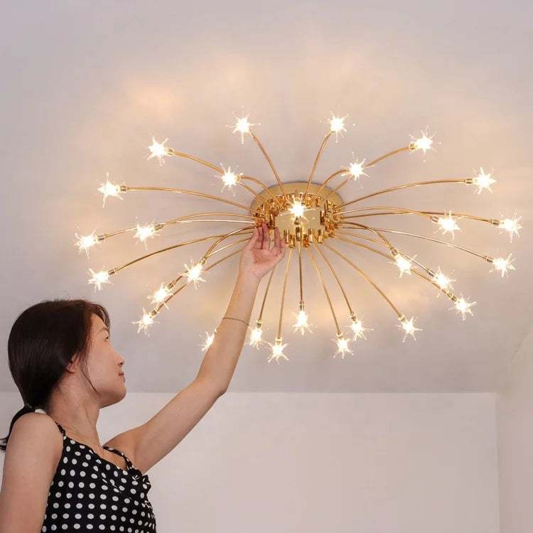 European chandelier ceiling lamp for bedroom living room decor JY8107