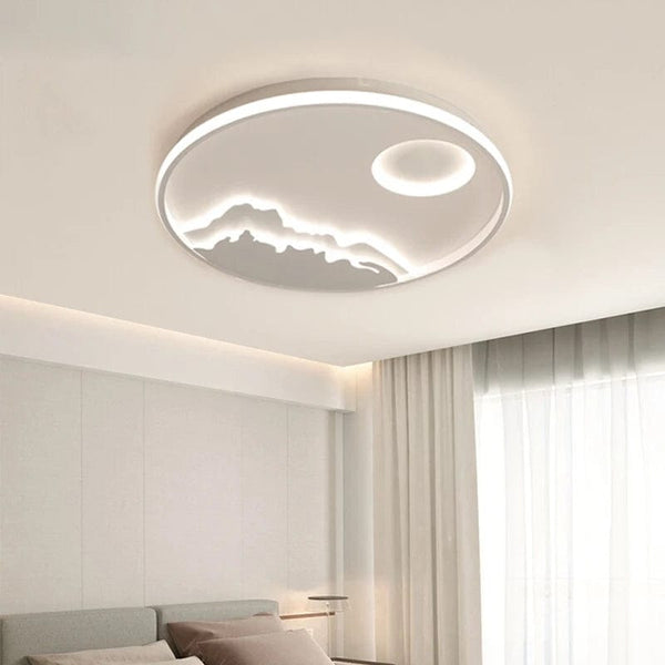 Warm Elegance: Nordic Bedroom LED Ceiling Lamp - Creative Lighting for Master Bedroom, Study, and Entryway - Simple Modern Design for a Cozy Living Room