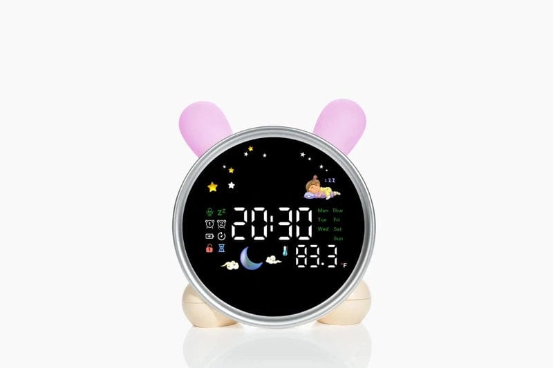 Kids Alarm Clock with 7 Colors Changing Night Light - Small LED Digital Desk Clock