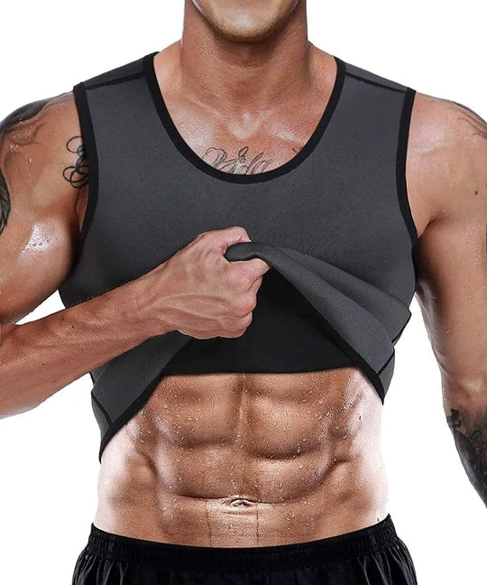 Define Your Form: High-Quality Men's Slimmer Saunasuits Shapewear Compression Top