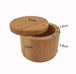 Sustainable Elegance: Best Gadgets Natural Wooden Round Spices Storage Container with Magnet Swivel Lid