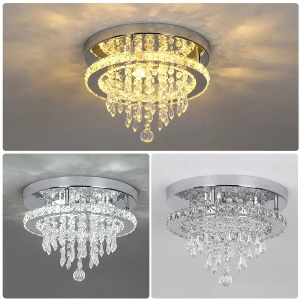 Led Chandeliers Round Ring Lights: Circle Ceiling Lights Changeable Color