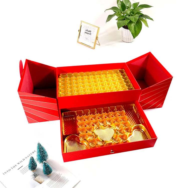 Exquisite Red Rose Wedding Gift Box: Elevate Your Celebrations with Elegance.