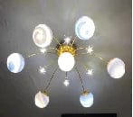 Glass Moon Pendant Ceiling Lamp - Modern Chandeliers for a Creative Living Space