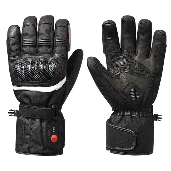 Winter Shockproof Racing Heated Gloves for Motorcycle Enthusiasts