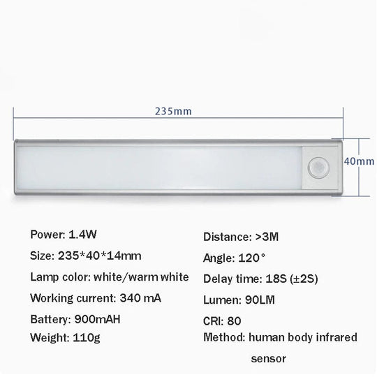 Rechargeable LED Motion Sensor Light USB Motion Sensor Night Light