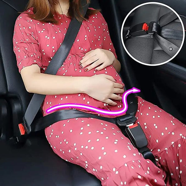 Pregnancy Support on the Go: Comfortable Seat Belt Adjuster for Expecting Mothers