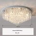 Luxurious Illumination: Round LED Ceiling Lamps - Crystal Luxury Lights for Bedrooms and Dining Rooms