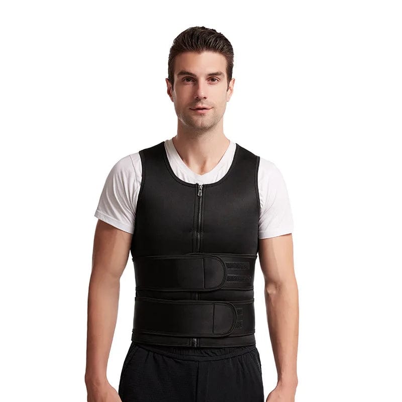 Maximize Your Workout: Men's Neoprene Slimming Vest for Gym Compression and Weight Loss