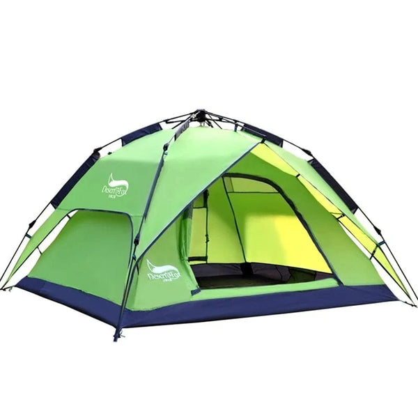 Instant Adventure: Automatic Outdoor Sport Hiking Family Popup Tent for 3-4 Persons