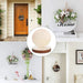 Tailai 12inch Unfinished Wood Door Sign Blank Circle Wooden Hanger Plaque DIY Craft ProjectMemo Board Door Knob Sign.